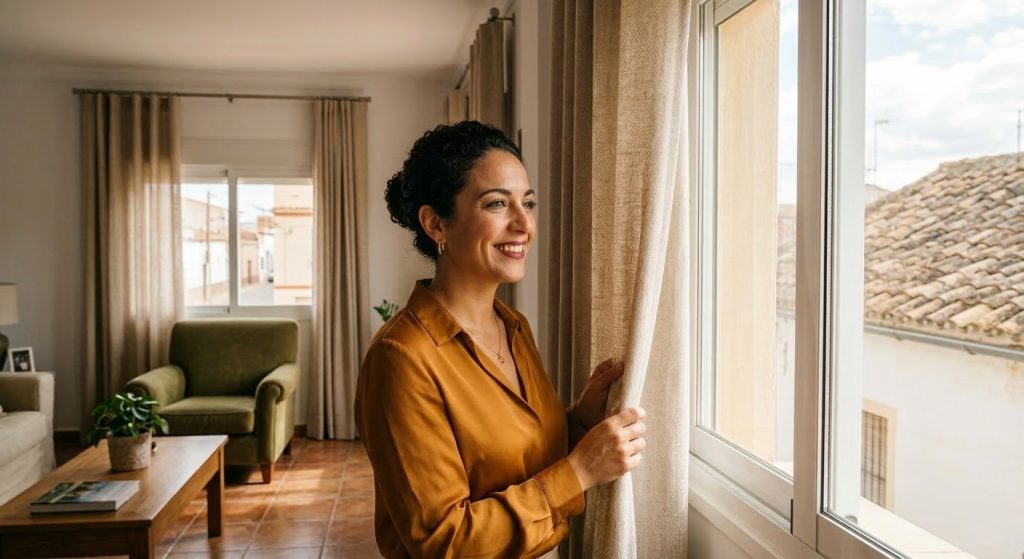 ofertas de cortinas modernas instaladas en vivienda en Murcia